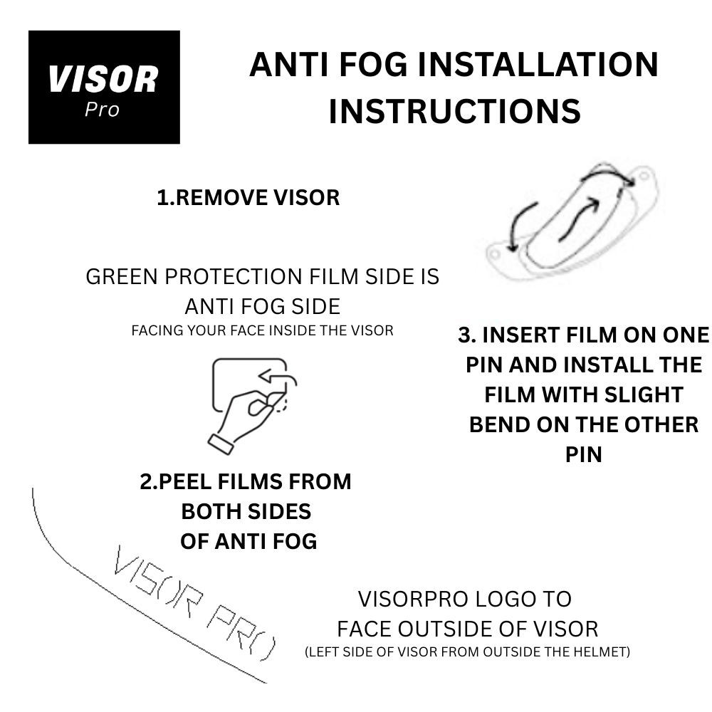 VisorPro - Anti Fog Film for LS2 helmet visors