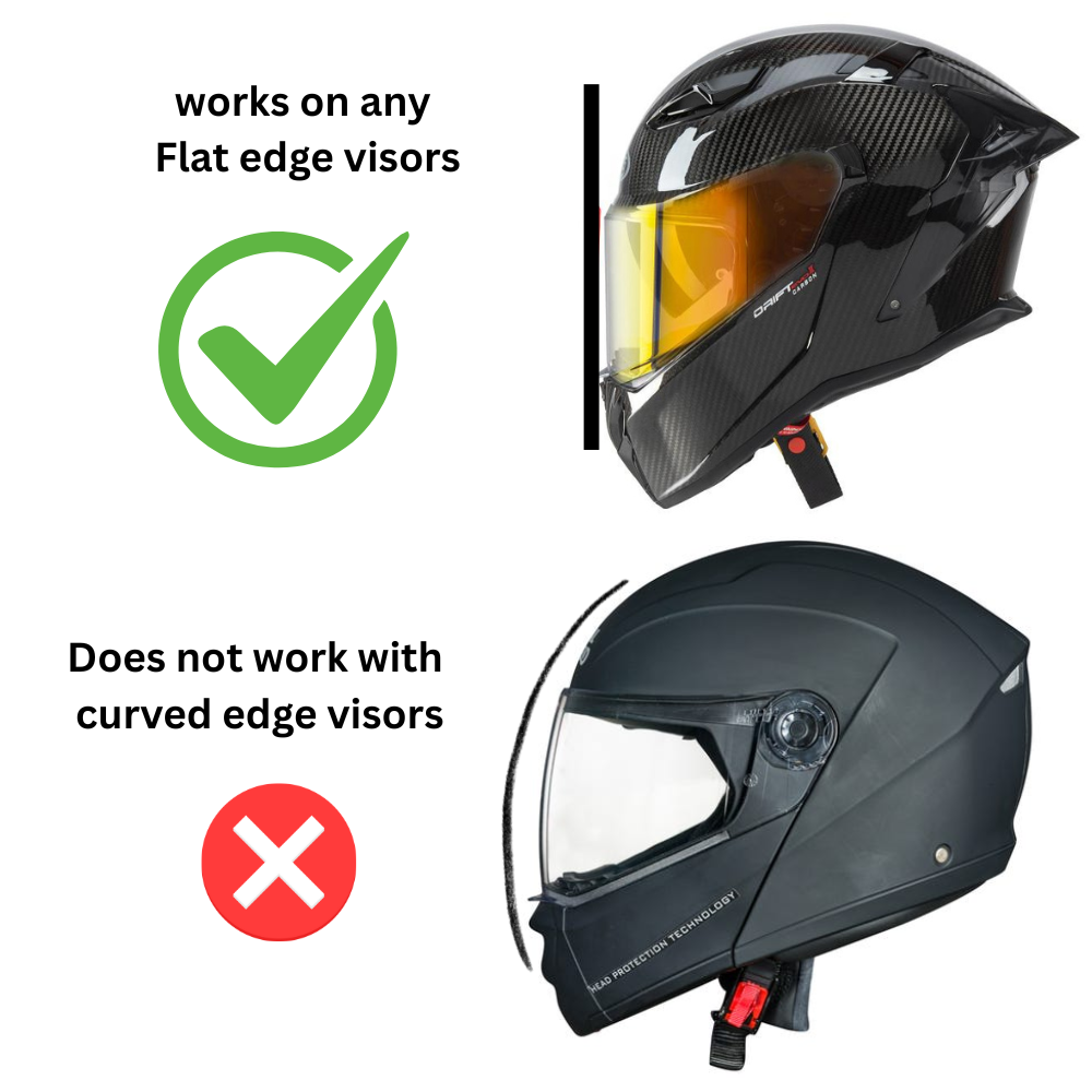 Visor Pro - Helmet visor Protection Tear Off system -100% Reusable Film
