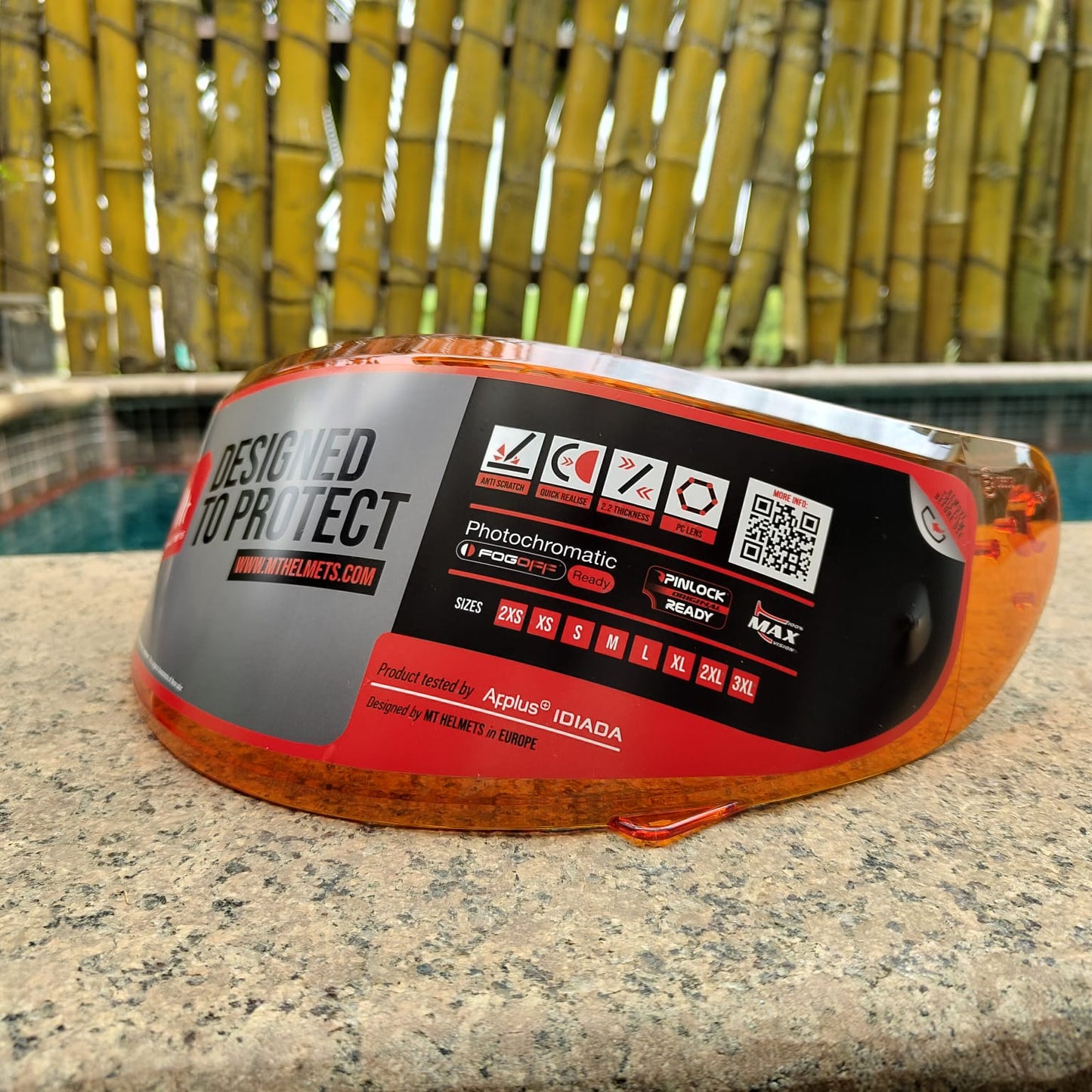 MT Helmet Visor- V12 Pin-lock ready Visor for Mugello, Stinger, Thunder3 ,Blade Helmets