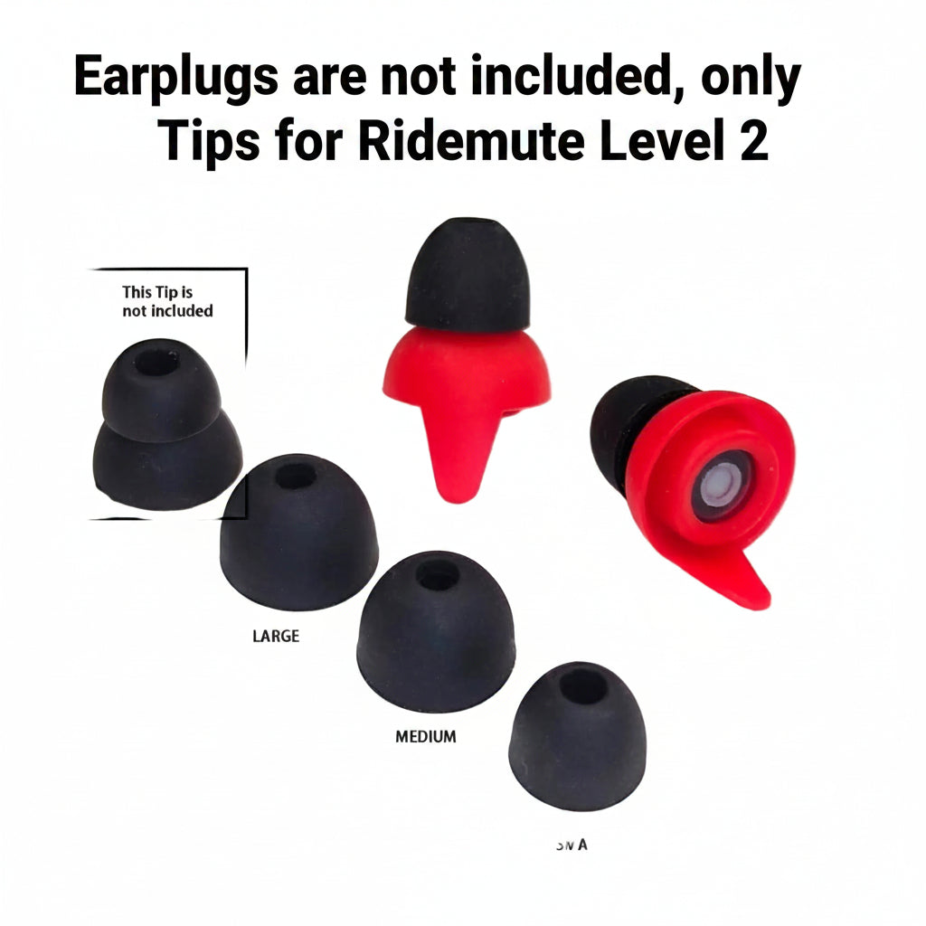 Ear-Tips for RideMute Level 2 Earplugs