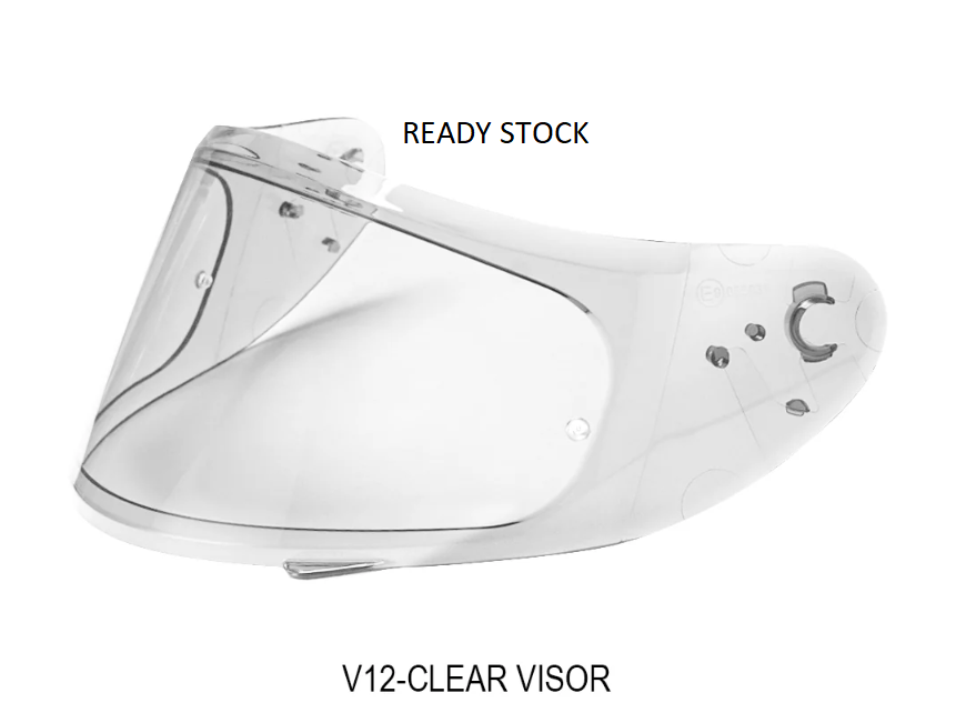 MT Helmet - V12 Pin-lock ready Visor for Mugello, Stinger, Thunder3 ,Blade Helmets