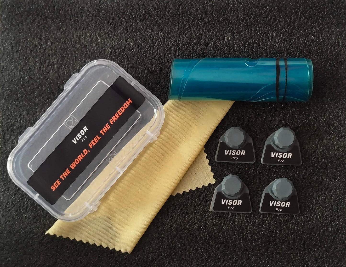 Visor Pro - Helmet visor Protection Tear Off system -100% Reusable Film