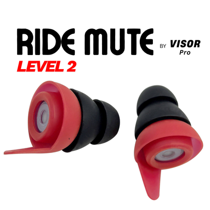 Earplugs for Motorcyclists Riding RIDE MUTE Level 2 