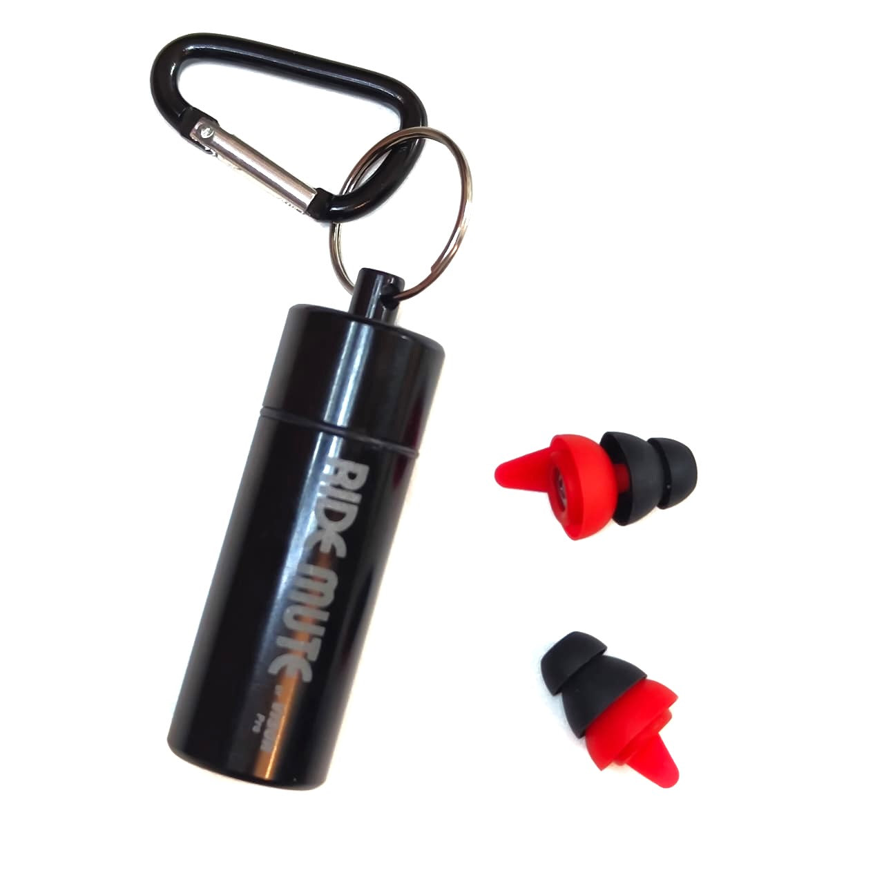 Earplugs for Motorcyclists Riding RIDE MUTE Level 2 by VisorPro - Wind Reduction with Music Pass-through
