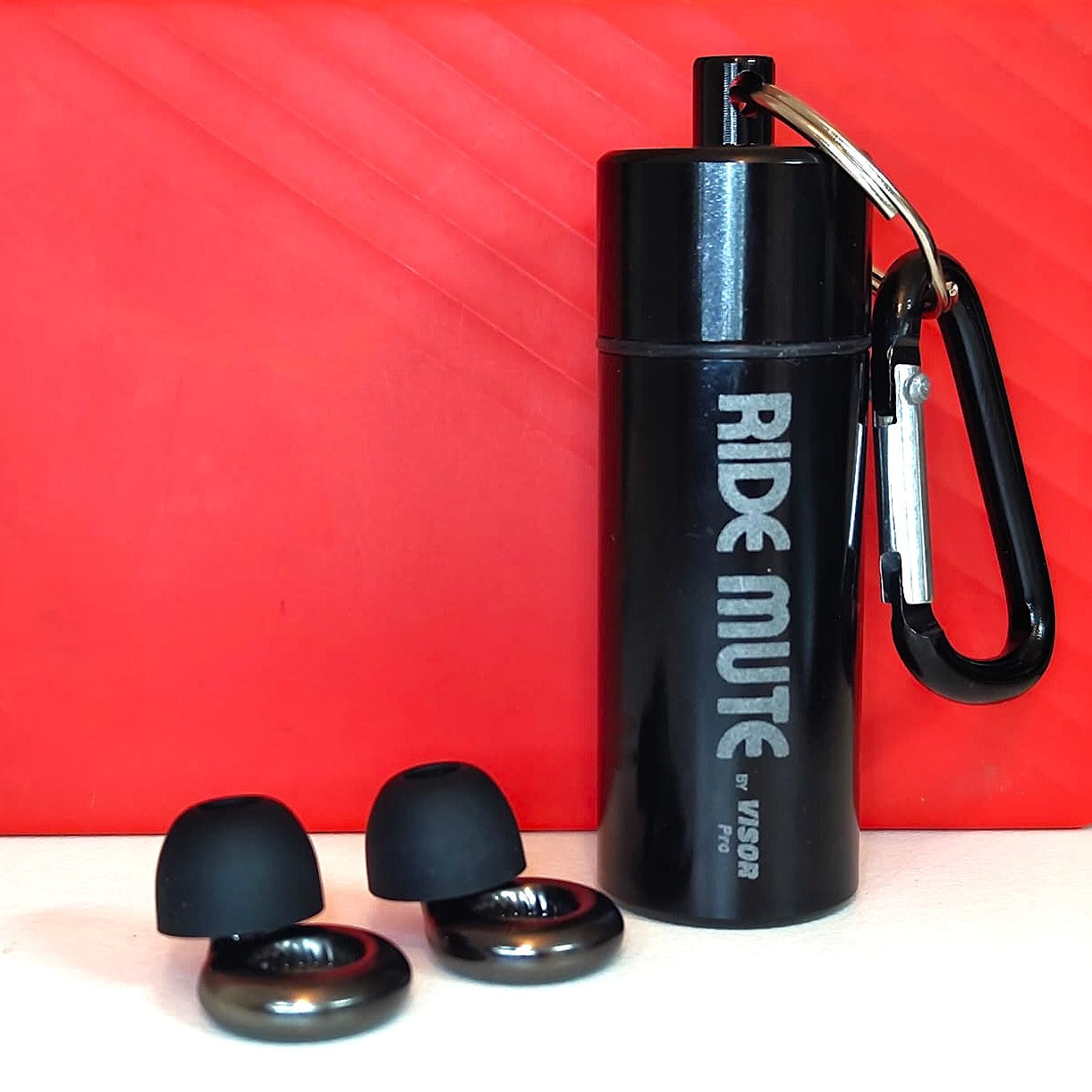 Earplugs for Motorcyclists Riding RIDE MUTE Level 3 by VisorPro , Wind Reduction with Music Pass-through