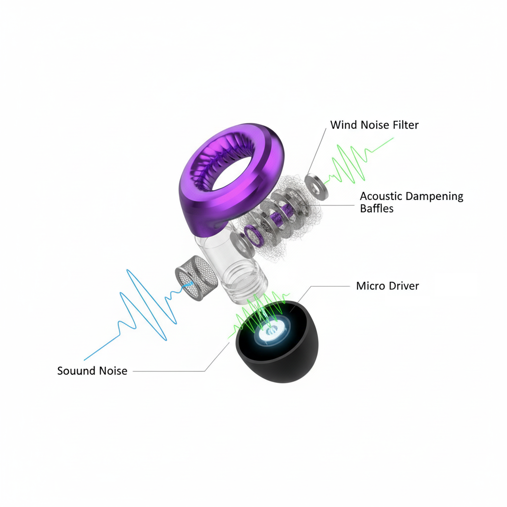 Earplugs for Motorcyclists Riding RIDE MUTE Level 3 by VisorPro , Wind Reduction with Music Pass-through