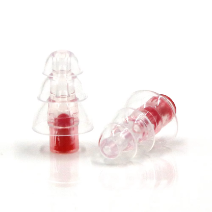 Earplugs for Motorcyclists Riding RIDE MUTE Level 1 by VisorPro , Wind Reduction with Music Pass-through